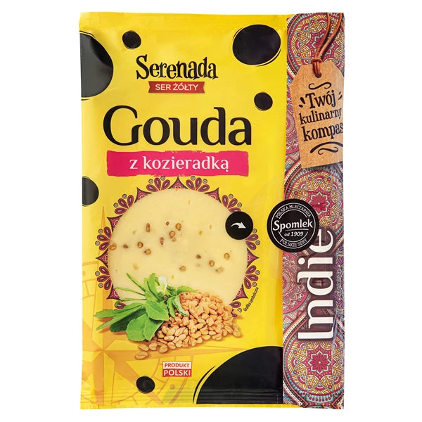 SPOMLEK SER PLASTRY GOUDA Z KOZIERADKĄ  135G