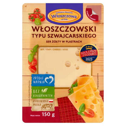 WŁOSZCZOWA - SER WŁOSZCZOWSKI PLASTRY 150G