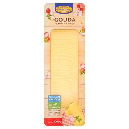WŁOSZCZOWA  - SER PLASTRY GOUDA 1KG