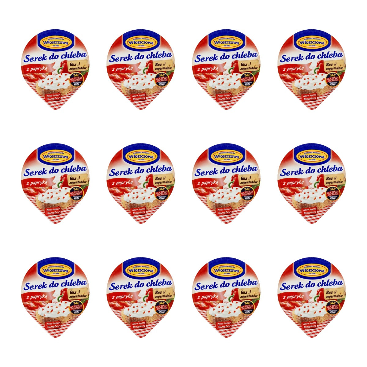 WŁOSZCZOWA - SEREK DO CHLEBA PAPRYKA 100G