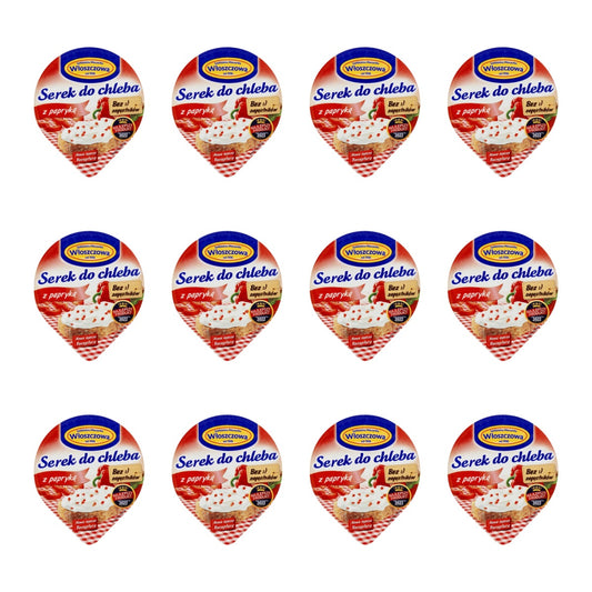 WŁOSZCZOWA - SEREK DO CHLEBA PAPRYKA 100G
