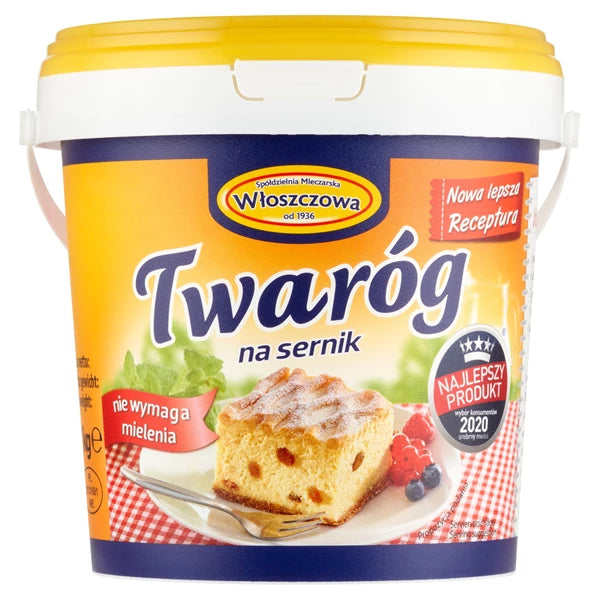 WŁOSZCZOWA - TWARÓG NA SERNIK 1KG