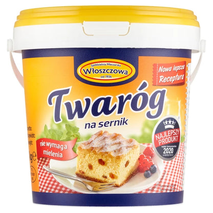 WŁOSZCZOWA - TWARÓG NA SERNIK 1KG