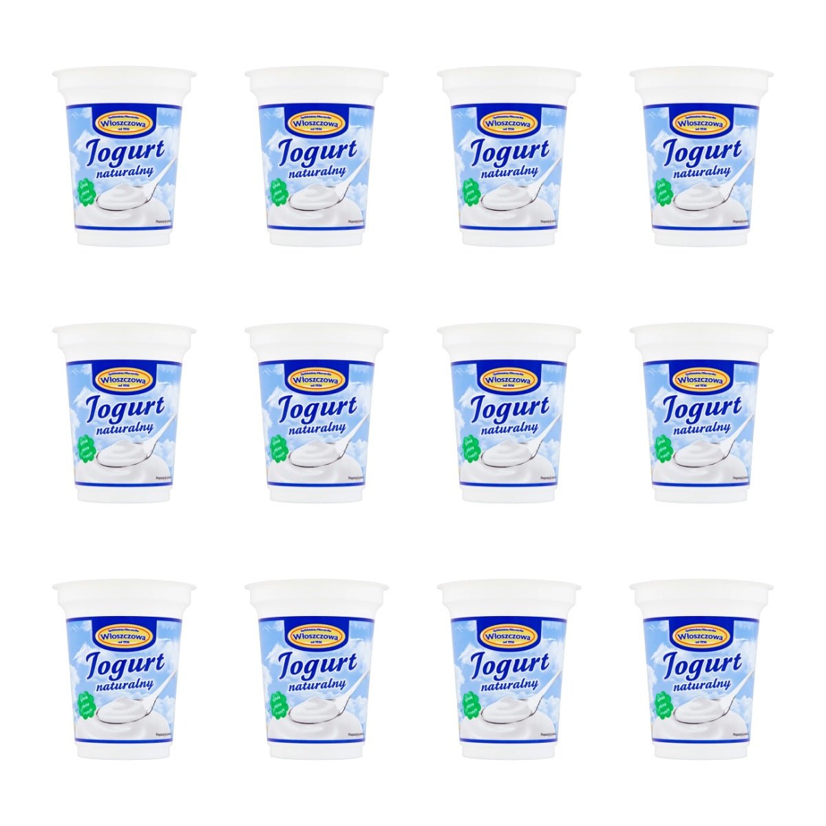 WŁOSZCZOWA - JOGURT NATURALNY 330G