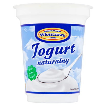 WŁOSZCZOWA - JOGURT NATURALNY 330G