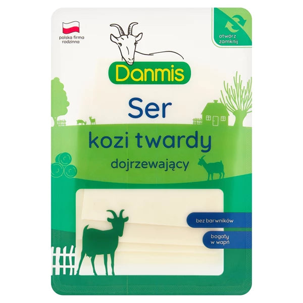 DANMIS - SER KOZI TWARDY W PLASTRACH 100G
