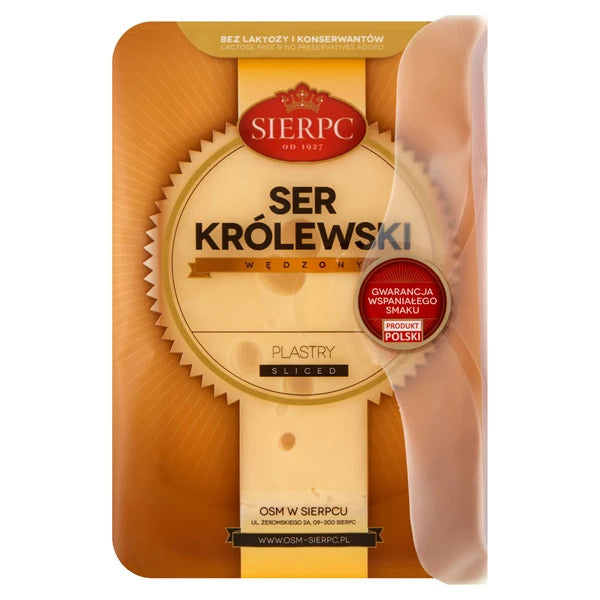 SIERPC - SER KRÓLEWSKI WĘDZONY PLASTRY 135G