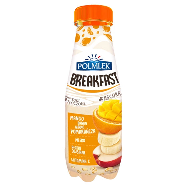 POMLEK BREAKFAST MANGO-JABŁKO-BANAN-POMARAŃCZA 300ML