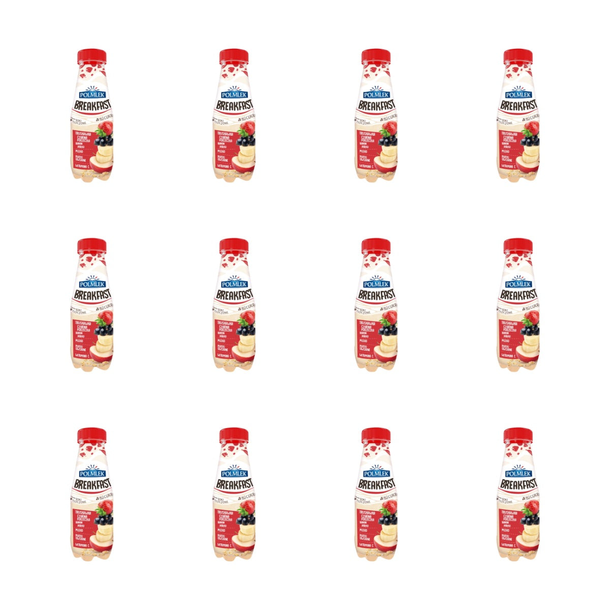 POMLEK BREAKFAST TRUSKAWKA-PORZECZKA-BANAN-JABŁKO 300ML