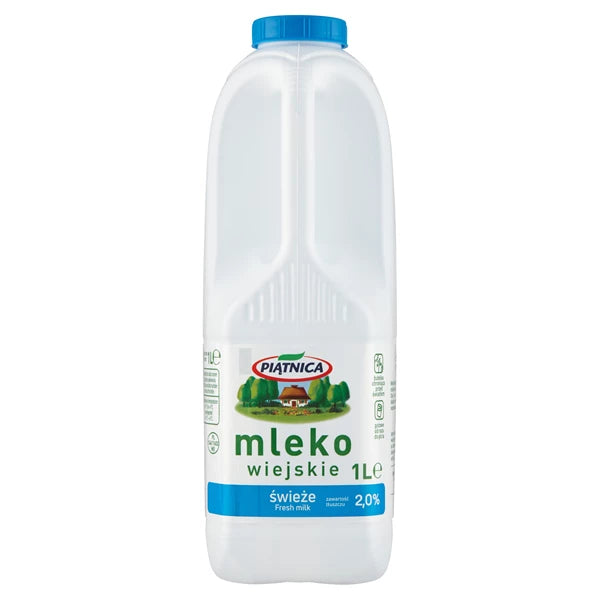 PIĄTNICA - MLEKO WIEJSKIE  2,0 % 1L