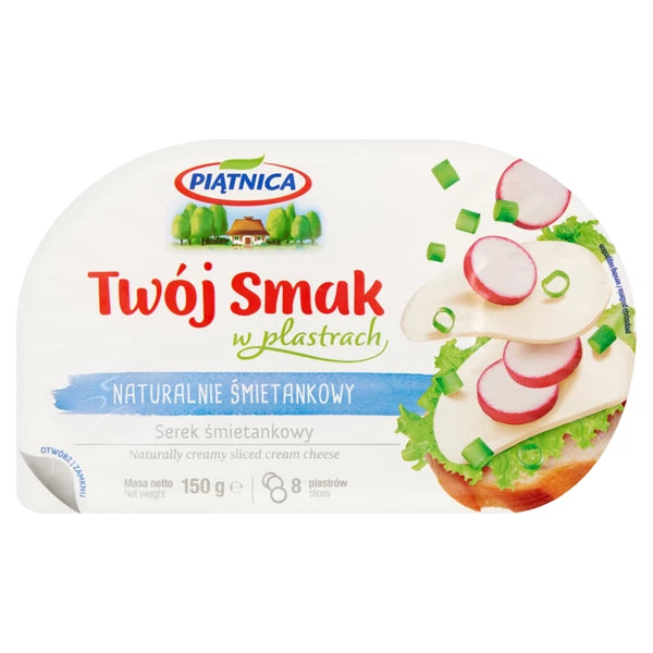 PIĄTNICA - MILANDIA SEREK ŚMIETANKA 150G PLASTRY