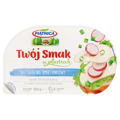 PIĄTNICA - MILANDIA SEREK ŚMIETANKA 150G PLASTRY