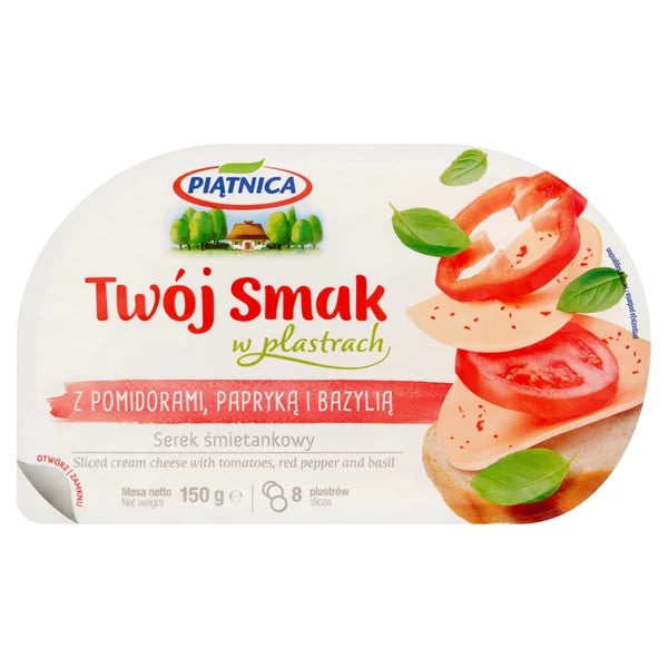 PIĄTNICA - MILANDIA SEREK PAPRYKA/POMIDOR 150G PLASTRY