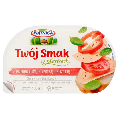PIĄTNICA - MILANDIA SEREK PAPRYKA/POMIDOR 150G PLASTRY