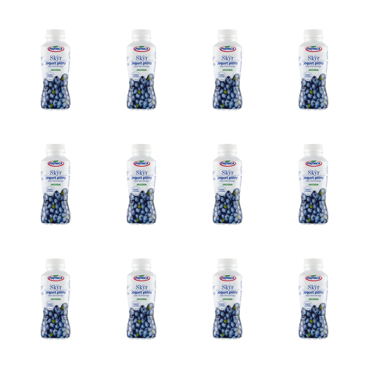 PIĄTNICA - JOGURT SKYR JAGODA 330ML BUTELKA