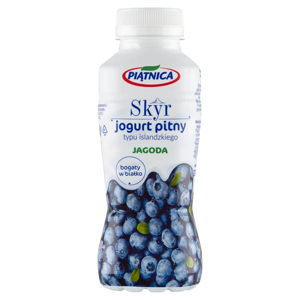 PIĄTNICA - JOGURT SKYR JAGODA 330ML BUTELKA