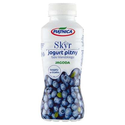 PIĄTNICA - JOGURT SKYR JAGODA 330ML BUTELKA