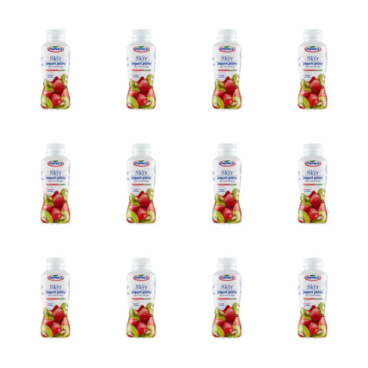 PIĄTNICA - JOGURT SKYR TRUSKAWKA KIWI  330ML BUTELKA