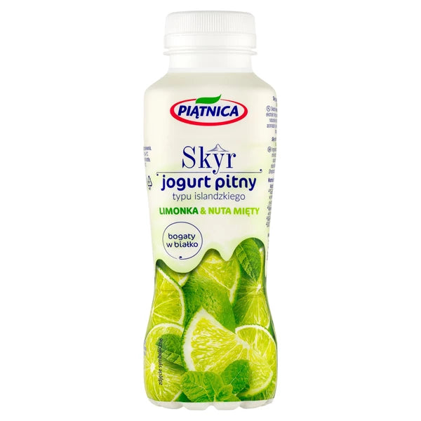 PIĄTNICA - JOGURT SKYRLIMONKA-MIĘTA 330ML BUTELKA