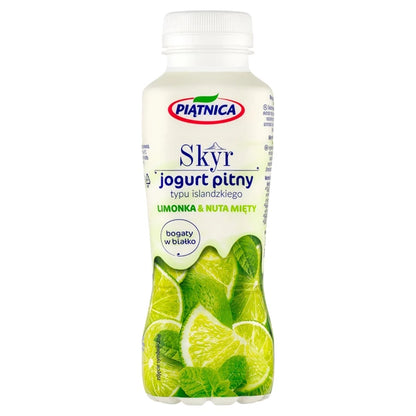 PIĄTNICA - JOGURT SKYRLIMONKA-MIĘTA 330ML BUTELKA