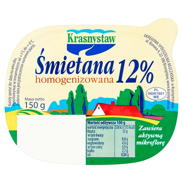 KRASNYSTAW - ŚMIETANA 12% 150G