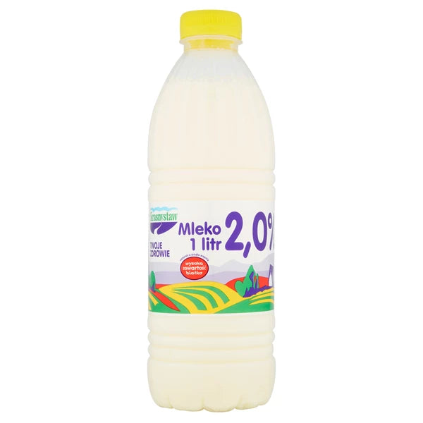 KRASNYSTAW - TWOJE ZDROWIE MLEKO 2% 1L BUTELKA