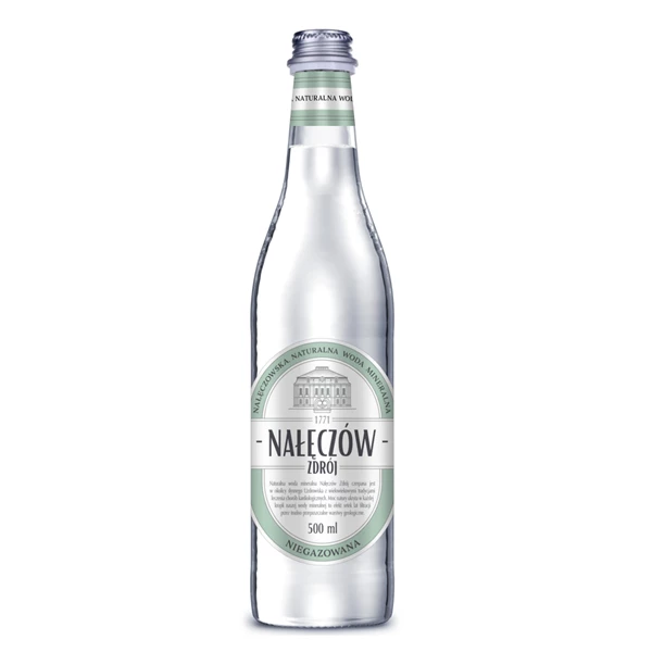 NAŁĘCZÓW ZDRÓJ - WODA NIEGAZOWANA 500ML SZKŁO