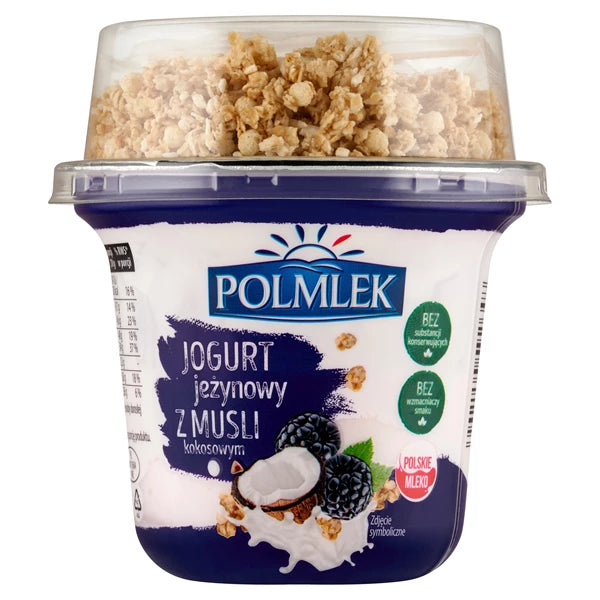 POLMLEK - JOGURTJEŻYNOWY Z MUSLI KOKOSOWYM 210G