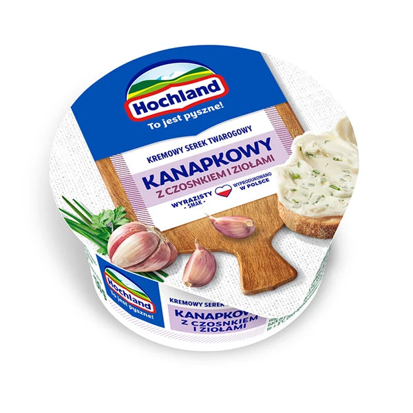 HOCHLAND - KANAPKOWY CZOSNEK/ZIOŁO 130G