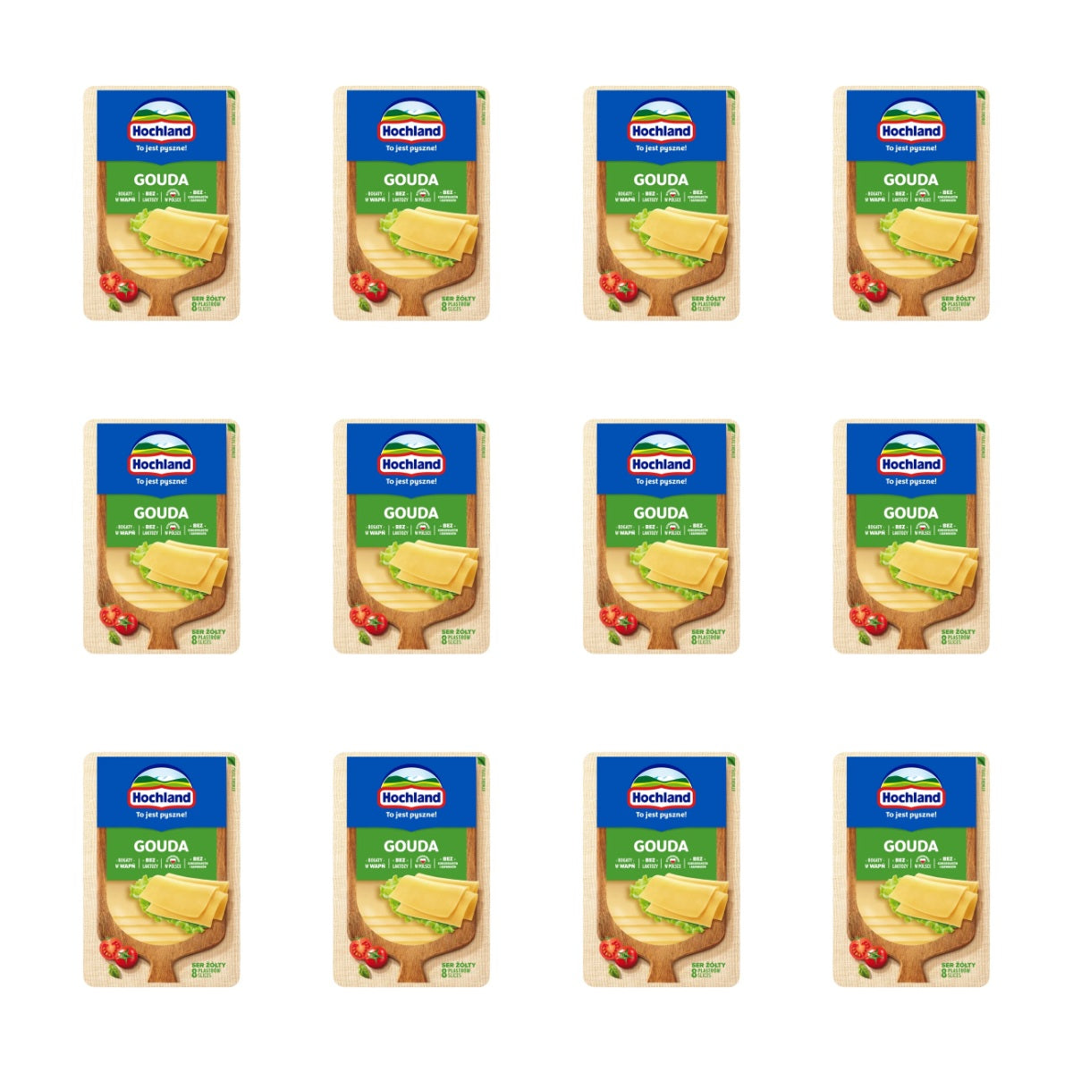 HOCHLAND - SER ŻÓŁTY GOUDA 135G PLASTRY