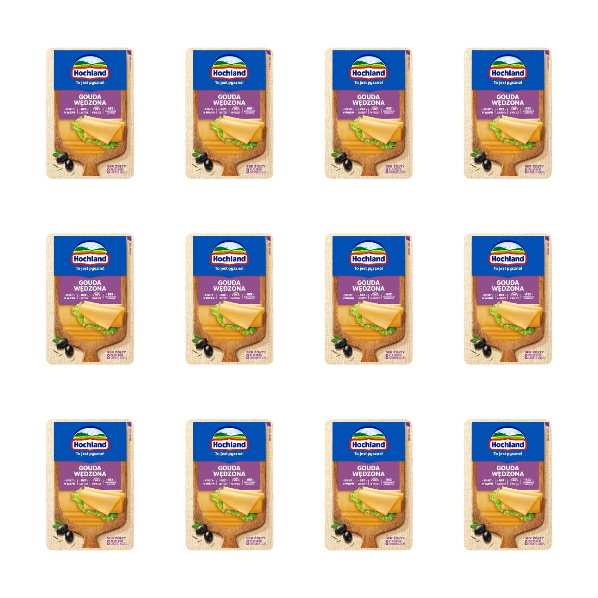 HOCHLAND - SER ŻÓŁTY GOUDA WĘDZONA 135G PLASTRY