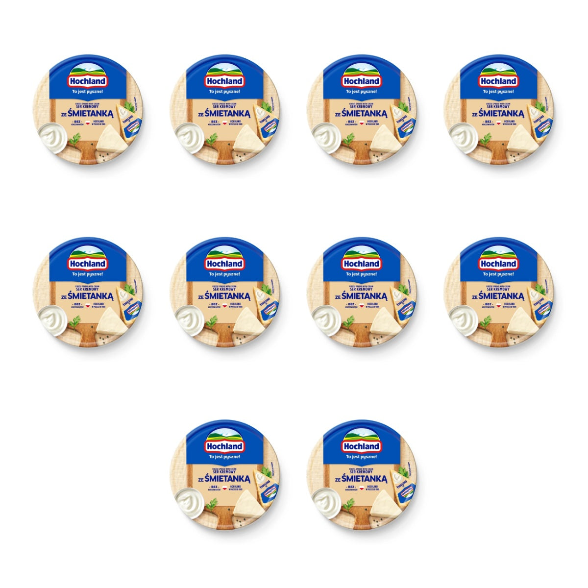 HOCHLAND SEREK TOPIONY KRĄŻEK ŚMIETANKA 180G