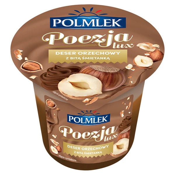 POLMLEK - POEZJA  DESER LUX ORZECHOWY Z BITĄ ŚMIETANĄ 180G