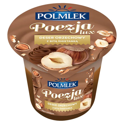 POLMLEK - POEZJA  DESER LUX ORZECHOWY Z BITĄ ŚMIETANĄ 180G