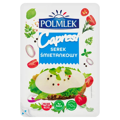 POLMLEK - SEREK PLASTRY CAPRESI ŚMIETANKA 150G