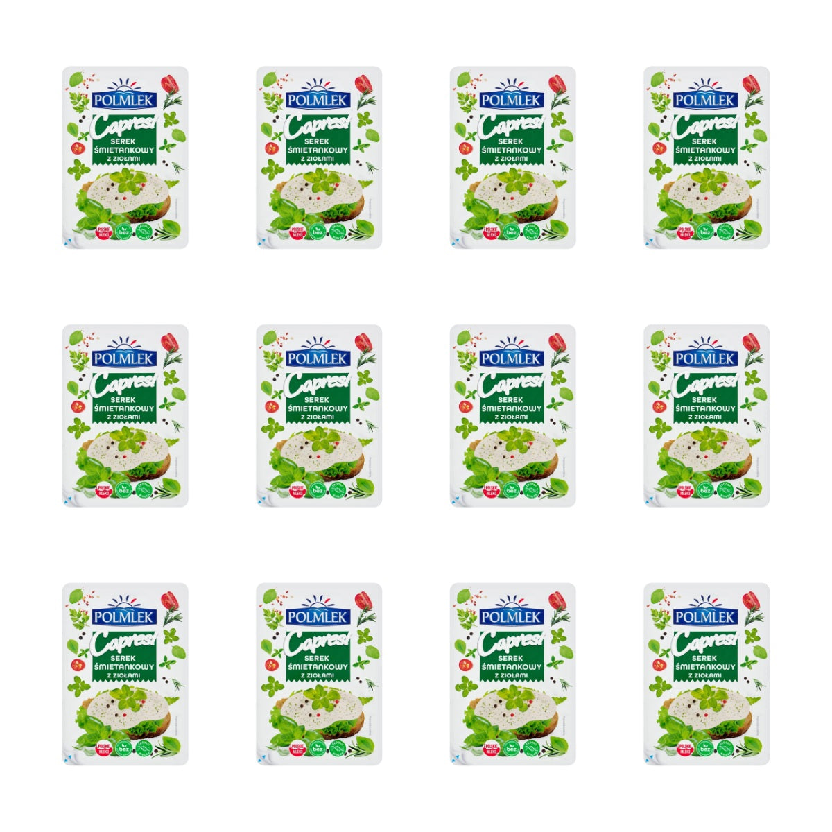POLMLEK - SEREK PLASTRY CAPRESI ZIOŁO 150G