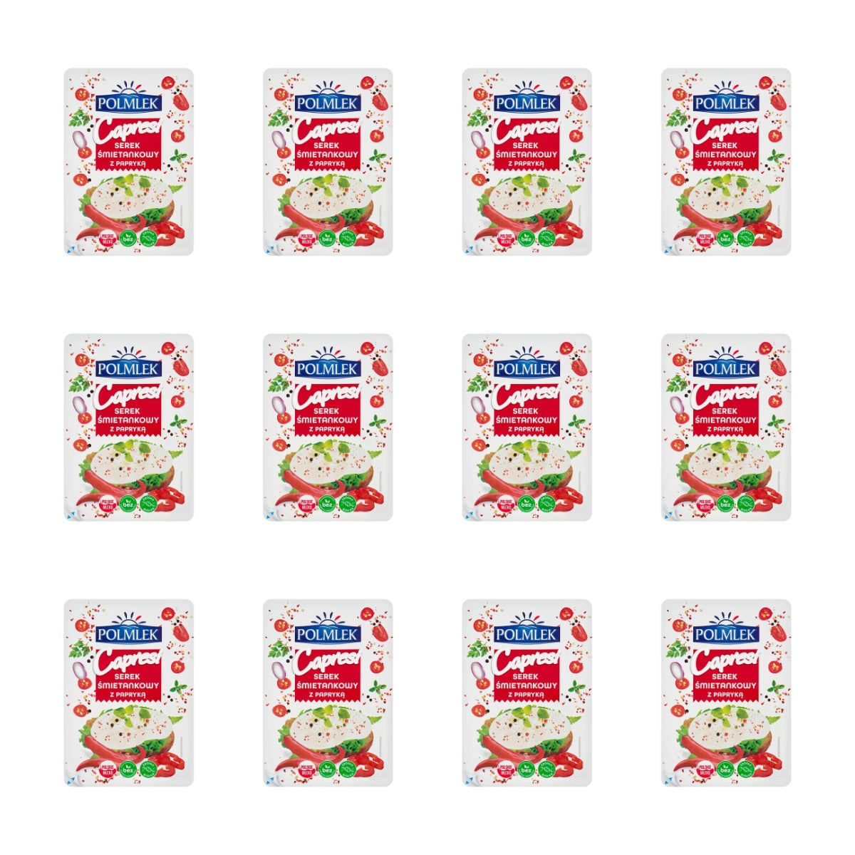 POLMLEK - SEREK PLASTRY CAPRESI PAPRYKA 150G