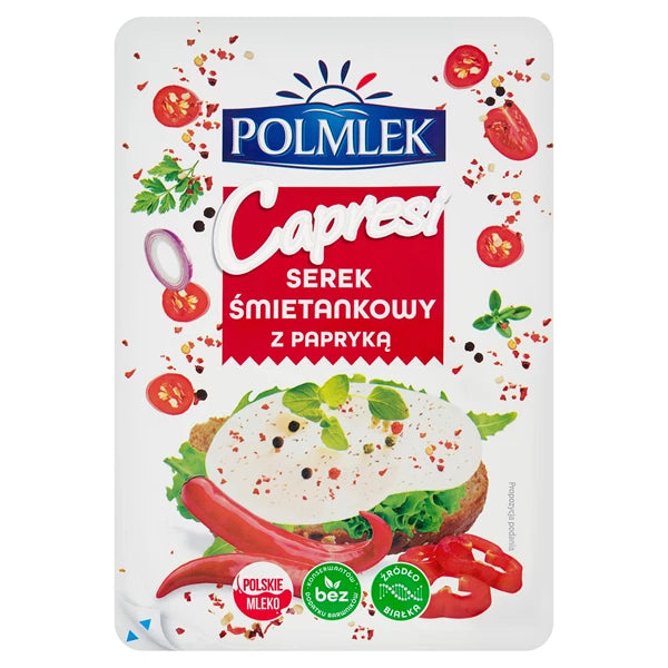 POLMLEK - SEREK PLASTRY CAPRESI PAPRYKA 150G