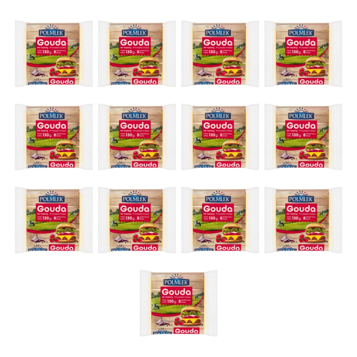 POLMLEK- SER TOPIONY GOUDA PLASTRY     145G