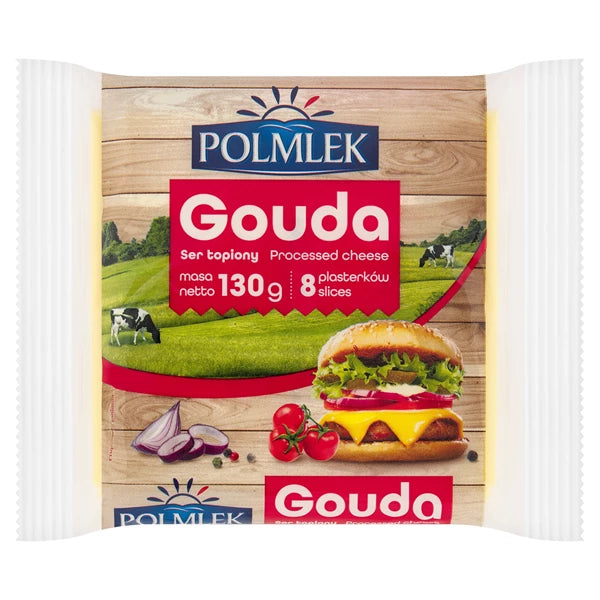 POLMLEK- SER TOPIONY GOUDA PLASTRY     145G