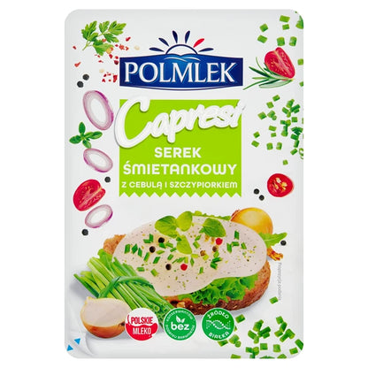 POLMLEK - SEREK PLASTRY CAPRESI CEBULA I SZCZYPIOREK 150G