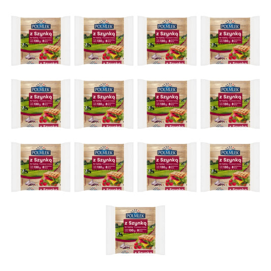 POLMLEK- SER TOPIONY Z SZYNKĄ PLASTRY     145G