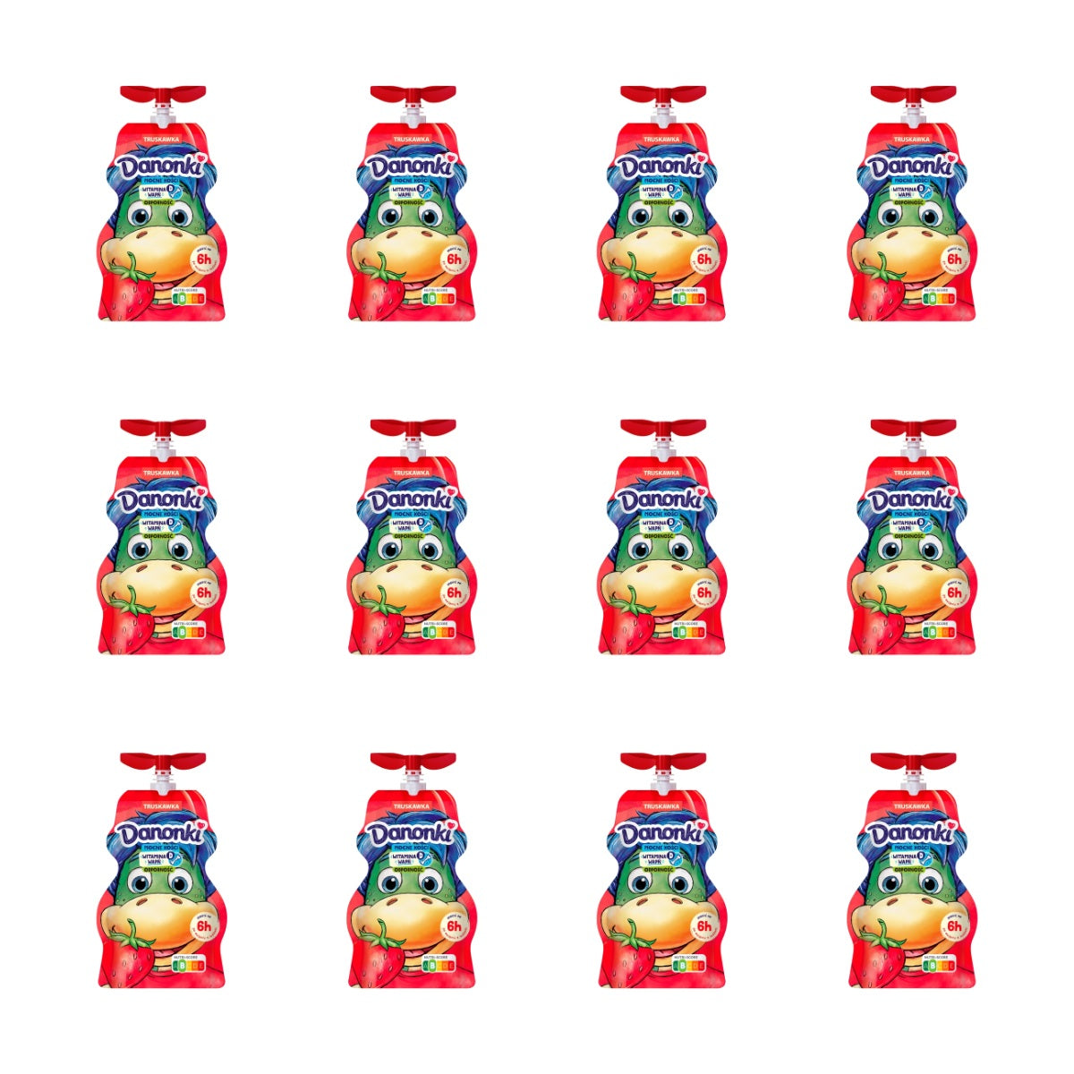 DANONE - DANONKI W SASZETCE TRUSKAWKA 70G