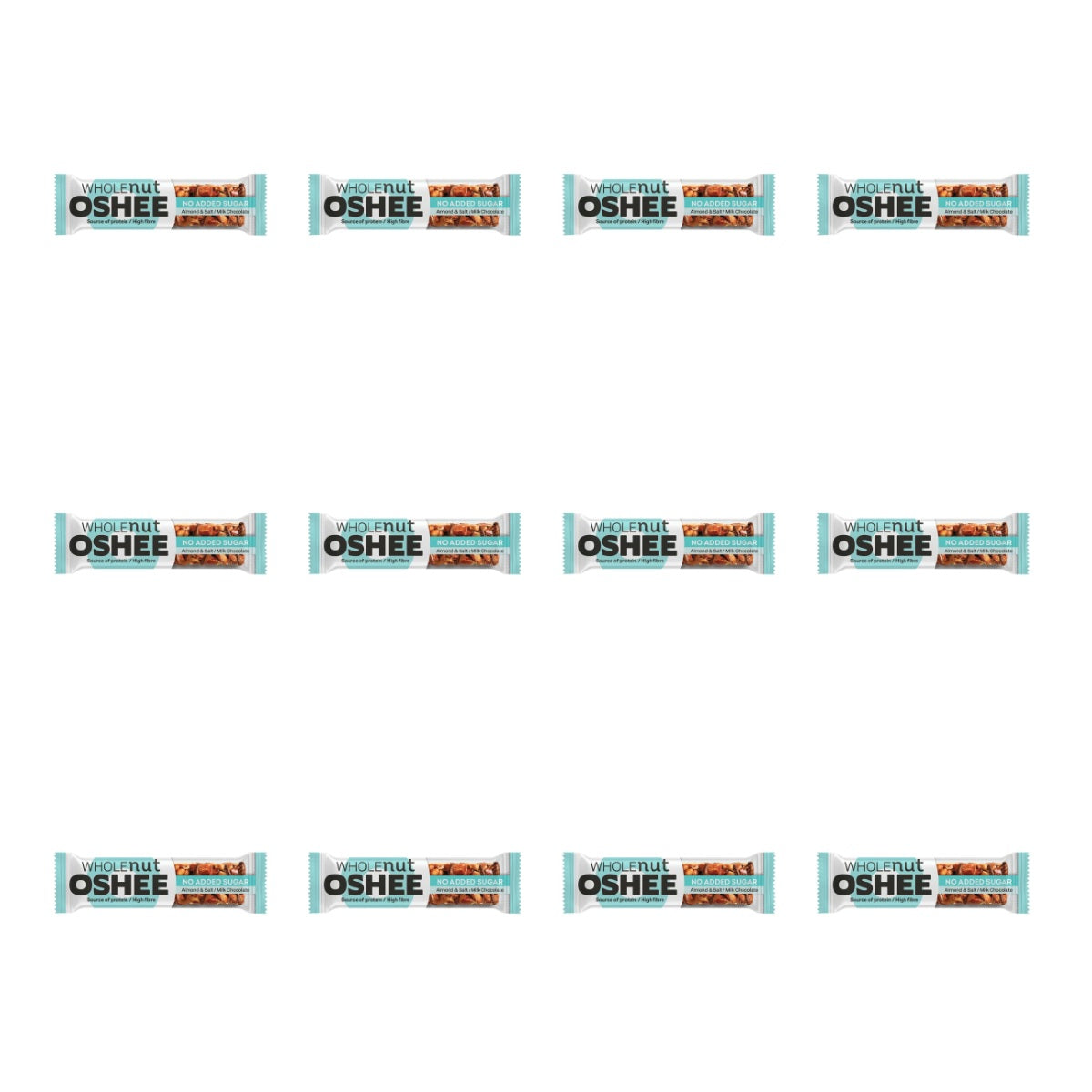 OSHEE WHOLENUT BAR NUT & SALT MILK CHOCOLATE 40G