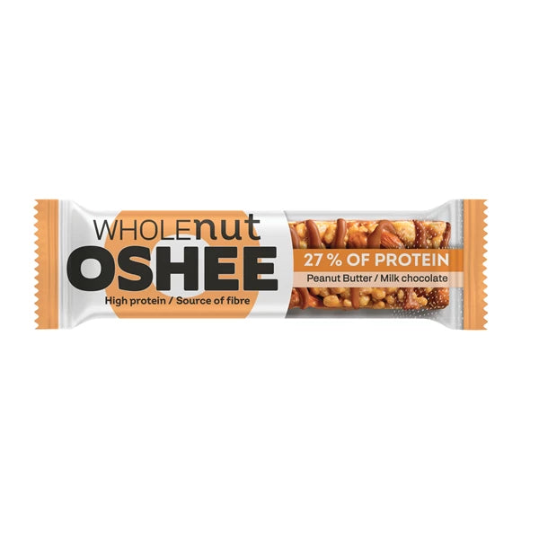 OSHEE WHOLENUT BAR PEANUT BUTTER MILK CHOCOLATE 40G