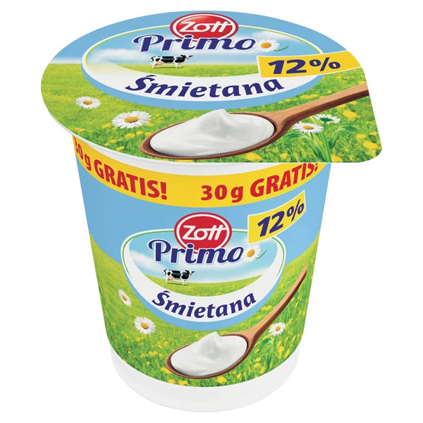 ZOTT - PRIMO ŚMIETANA 12% 330G+30%