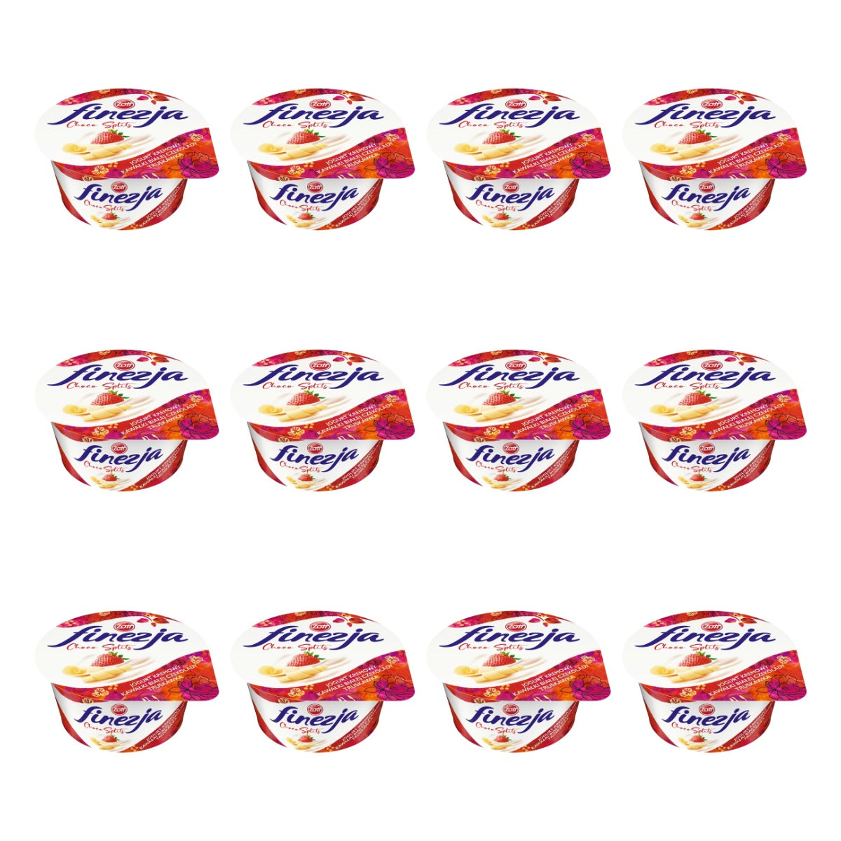 ZOTT FINEZJA JOGURT KREMOWY Z CZEKOLADĄ I OWOCAMI 130G