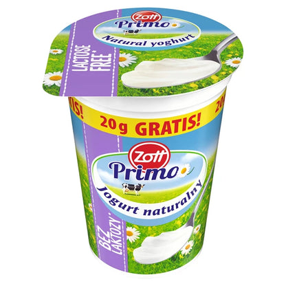 ZOTT - PRIMO JOG.NAT.BEZ LAKTOZY 180G +20G