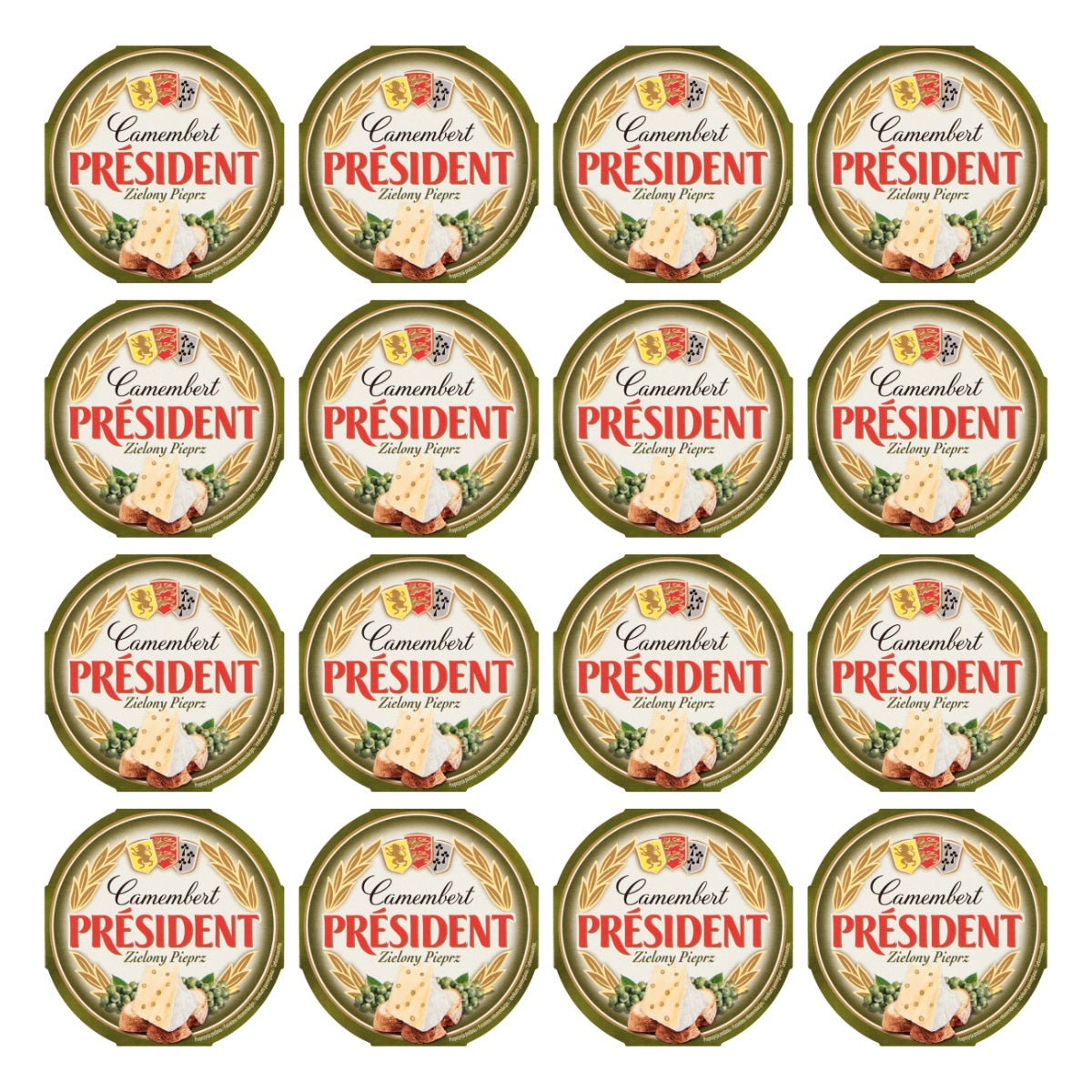 LACTALIS - PRESIDENT CAMEMBERT  ZIELONY PIEPRZ 120G.