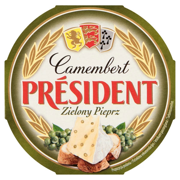 LACTALIS - PRESIDENT CAMEMBERT  ZIELONY PIEPRZ 120G.